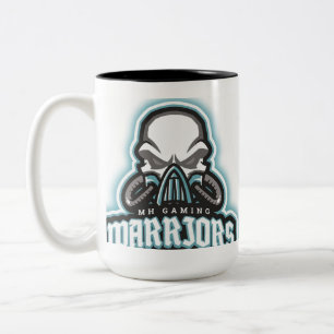 MH Gaming Warriors Mascot Logo Two-Tone Mug