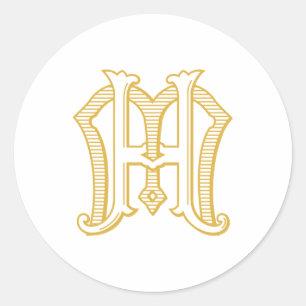 MH Monogram or HM Monogram Sticker