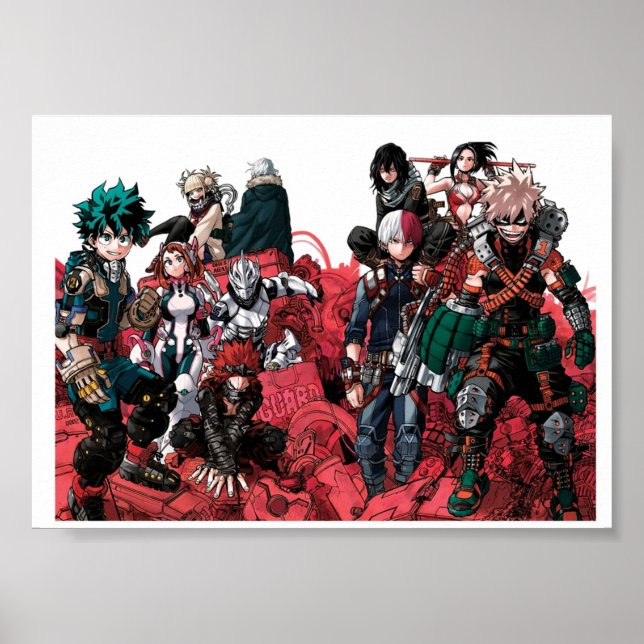 MHA Chapter 254 Colour Spread Poster (Front)