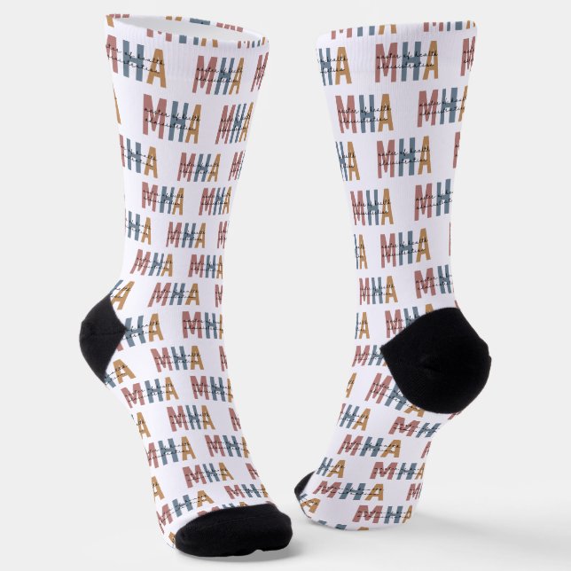 MHA Master of Health Administration Socks (Angled)