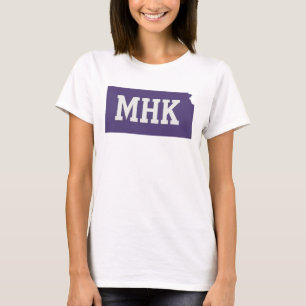 MHK Kansas Manhattan KS State Abbreviation T-Shirt