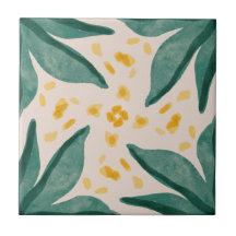 MHN Green and Yellow Tile Collection