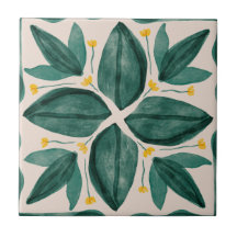 MHN Green and Yellow Tile Collection