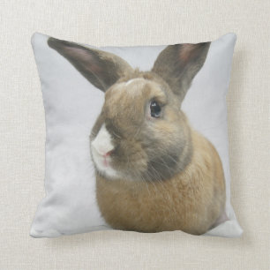 MHRR Honeybadger bunny rabbit throw pillow