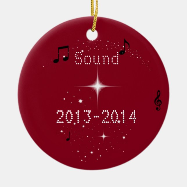MHS Sound Ornament  Customize your own Show Chior (Front)