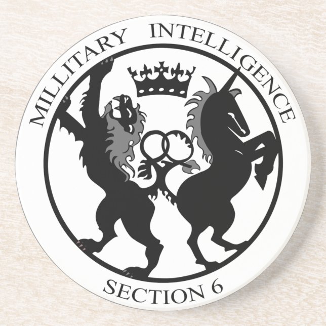 MI6 Logo Secret Service Coaster (Front)
