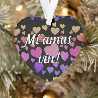 Mi amas vin! (Customizable) Ornament