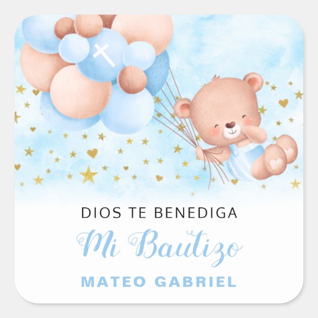 Mi Bautizo Baptême espagnol favorise le Sticker Ca (Devant)