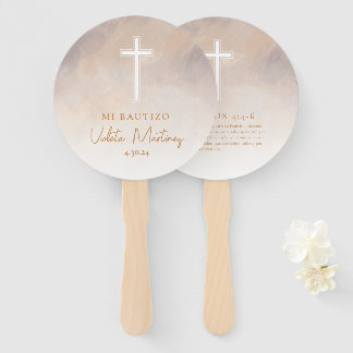 Mi Bautizo Recuerdo Abanicos de Mano Hand Fans
