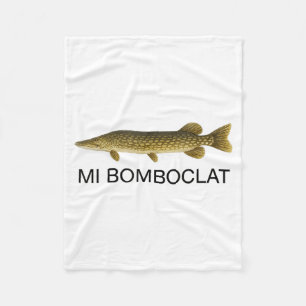 Mi Bomboclat Funny Fish Jamaican Slang Graphic  Fleece Blanket