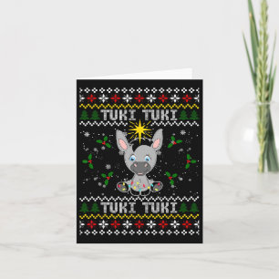 Mi Burrito Sabanero Mexico Tuki Donkey Xmas Ugly S Card
