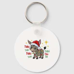 Mi Burrito Sanero Mexican Christmas Donkey Spanish Keychain