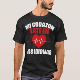 Mi Corazon Bilingual Spanish Maestra Teacher T-Shirt