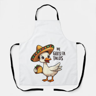 Mi Goose ta tacos Funny Mexican Taco Lovers  Apron