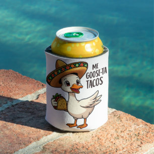 Mi Goose ta tacos Funny Mexican Taco Lovers Can Cooler