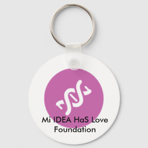 Mi IDEA HaS Love Foundation Keychain Pink