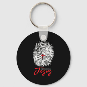 Mi Identidad En Jesus Faith Inspirational Tees  Keychain