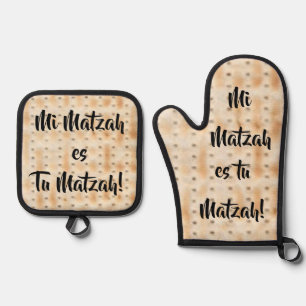 Mi Matzah es Tu Matzah Oven Mitt & Pot Holder Set