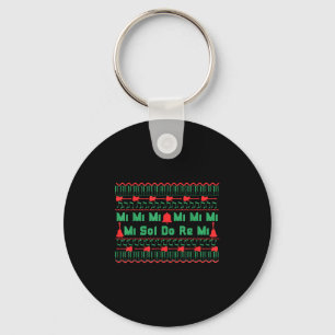 Mi Mi Mi Sol Do Re Mi Music Notes Teacher Ugly Chr Keychain