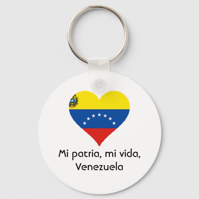 Mi patria, mi vida, Venezuela key chain (Front)