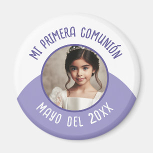 Mi primera comunión con foto recuerdo magnet