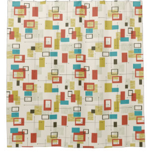Mi-siècle Design moderne rideau de douche