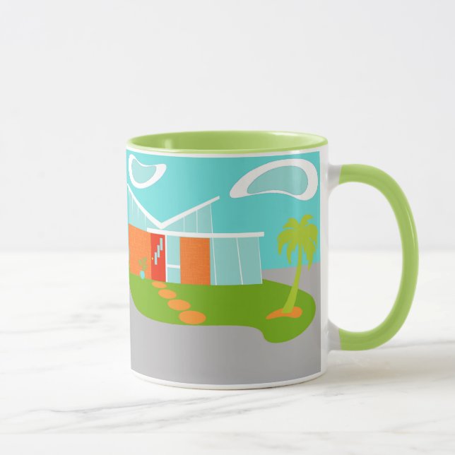 Mi-siècle moderne de la maison de dessin de Mug (Droite)