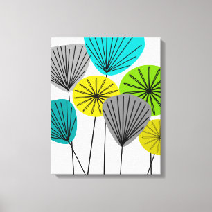 Mi-Siècle Moderne Graines En Toile Enveloppées 2