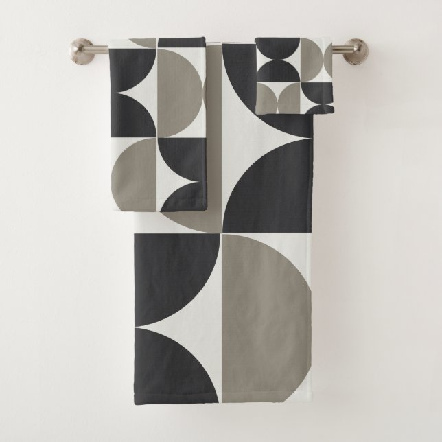 Mi-siècle moderne gris et gris-métal (En situation)