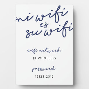 Mi Wifi Es Su Wifi Plaque