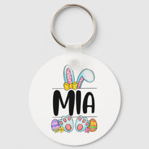Mia Easter Bunny Keychain