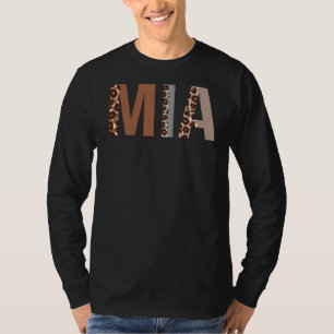 Mia Leopard Print Mom Cute Mothers Day Grandma 1 T-Shirt