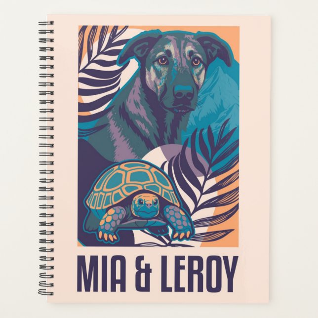 Mia Leroy Dog Tortoise Planner (Front)
