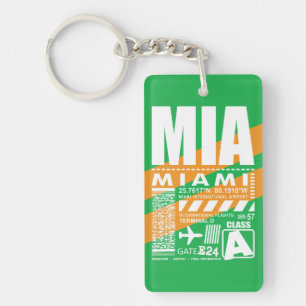 MIA Miami Airport Keychain