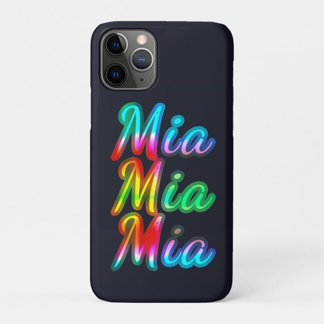Mia Name Case-Mate iPhone Case (Back)