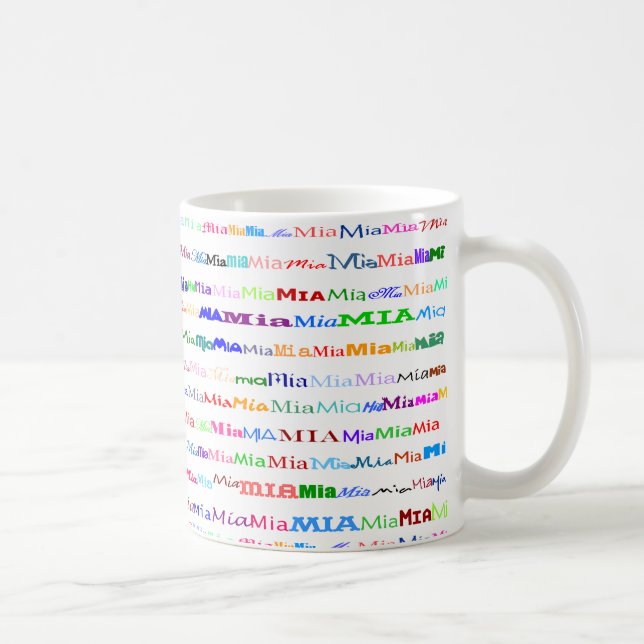 Mia Text Design II Mug II (Right)