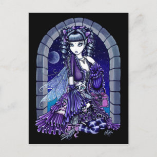 "Mia" Twilight Moon Fairy & Kitty Postcard
