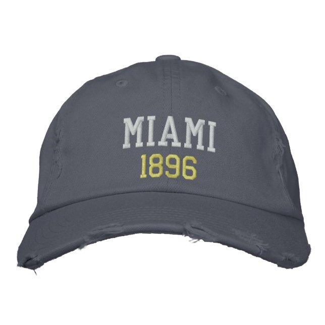 MIAMI 1896 EMBROIDERED HAT (Front)