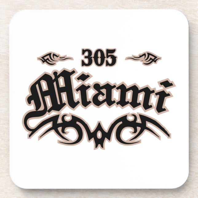 Miami 305 coaster (Front)