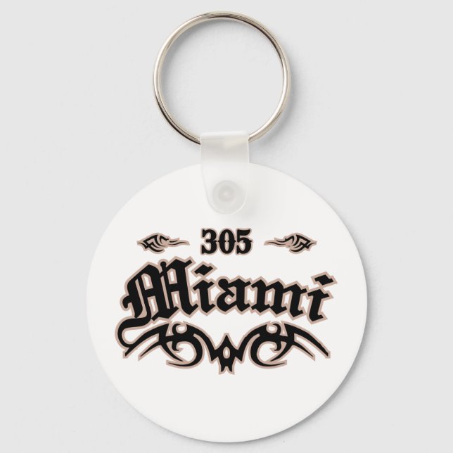 Miami 305 keychain (Front)