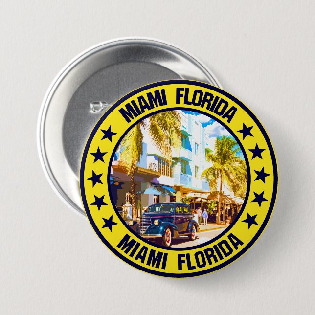 Miami                                              3 inch round button (Front & Back)
