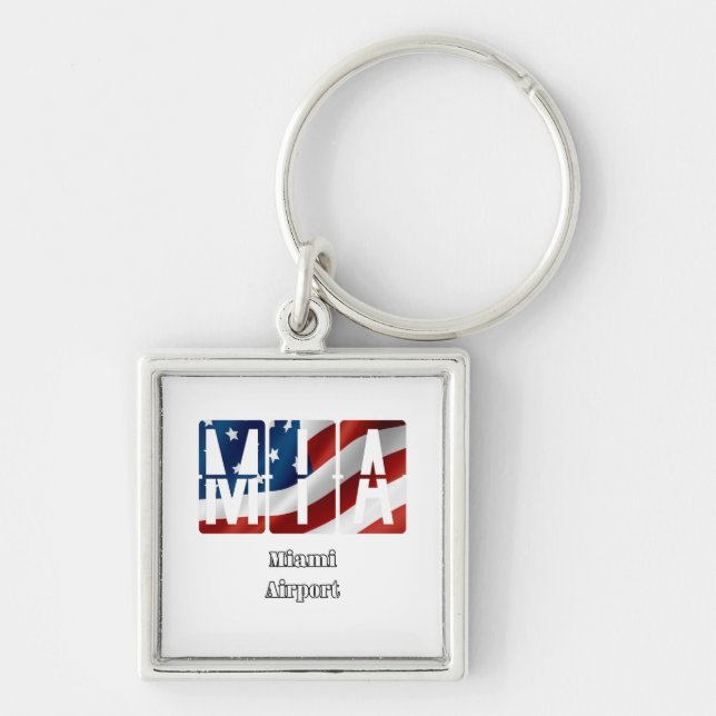 Miami Airport logo Keychain (Front)