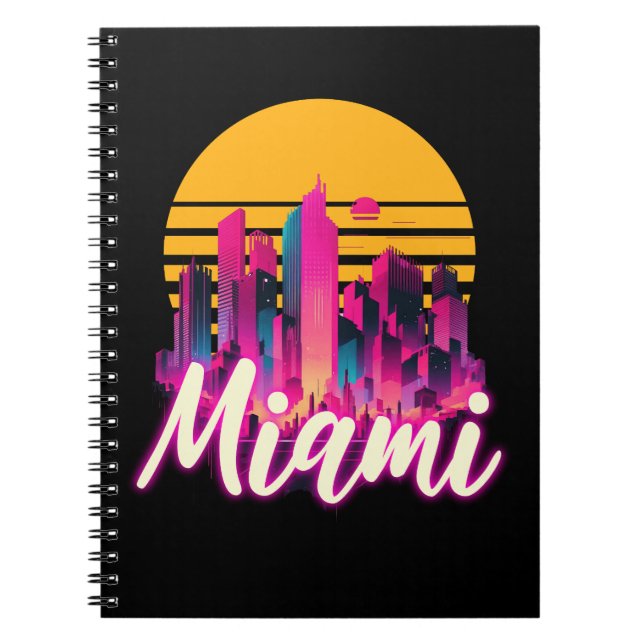 Miami at sunset notebook (Front)