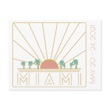 Miami Bachelorette Postcard