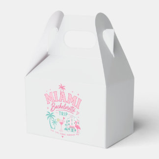 Miami Bachelorette Trip Favor Box