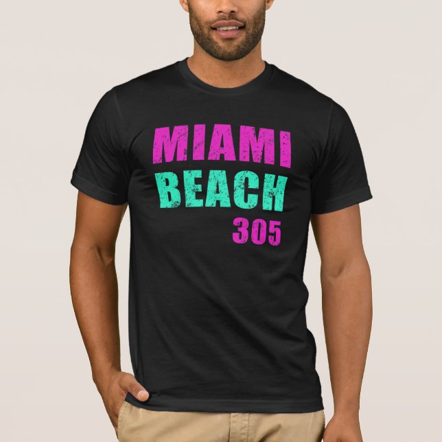Miami Beach 305 T-Shirt (Front)