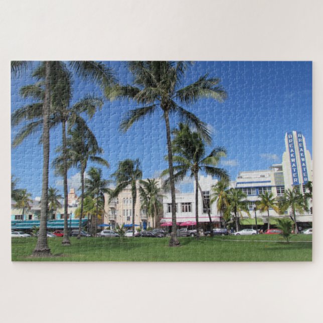 Miami Beach Art Deco Jigsaw Puzzle (Horizontal)