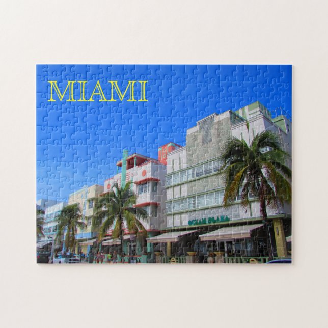 Miami Beach Art Deco Jigsaw Puzzle (Horizontal)