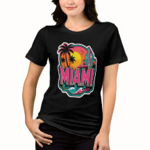 Miami Beach Babe Girls Shirt