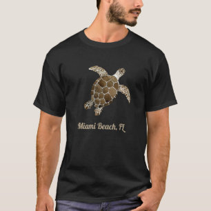 Miami Beach Fl Marine Biology Save The Sea Turtle T-Shirt